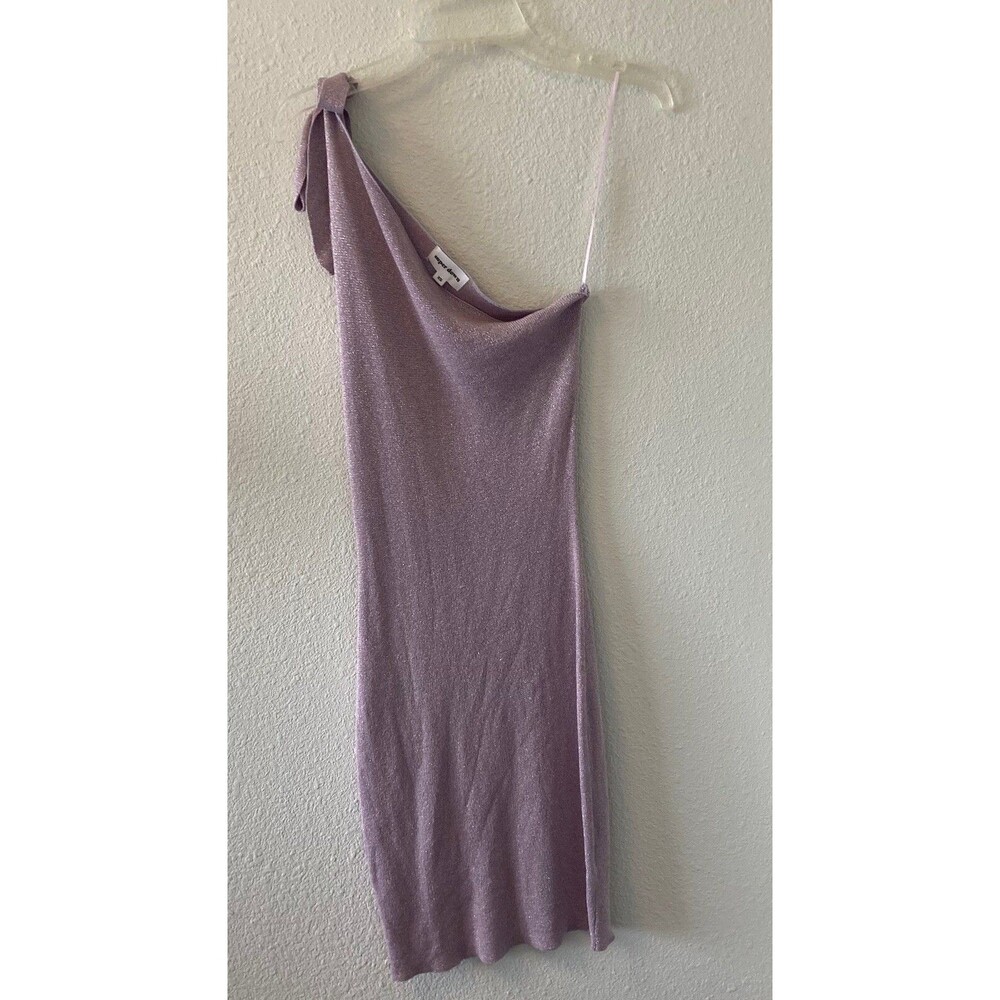 Superdown Revolve Dress One Shoulder Purple Lavender Knit Size XS Bodycon Club